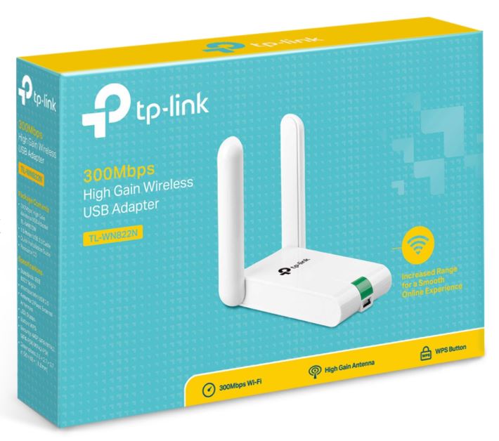 Tp-Link WN822N High Sensitivity Wireless Adapter / USB / Black