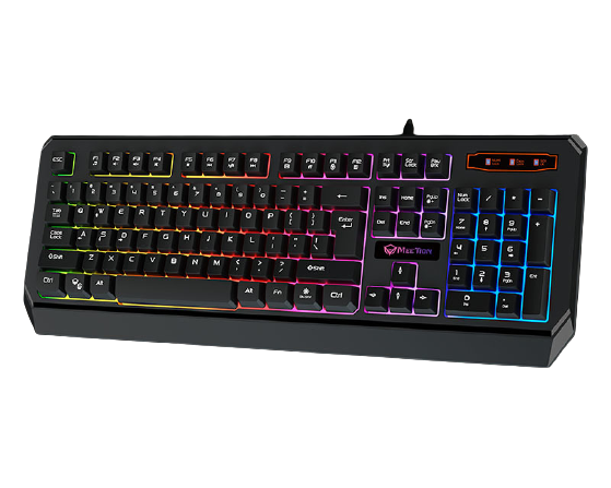 Meetion K9320 Rainbow Backlit Gaming Keyboard - USB / LED / Black