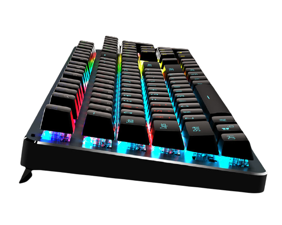 Meetion MK007 Rainbow Backlit  Mechanial Gaming Keyboard - USB / LED / Black