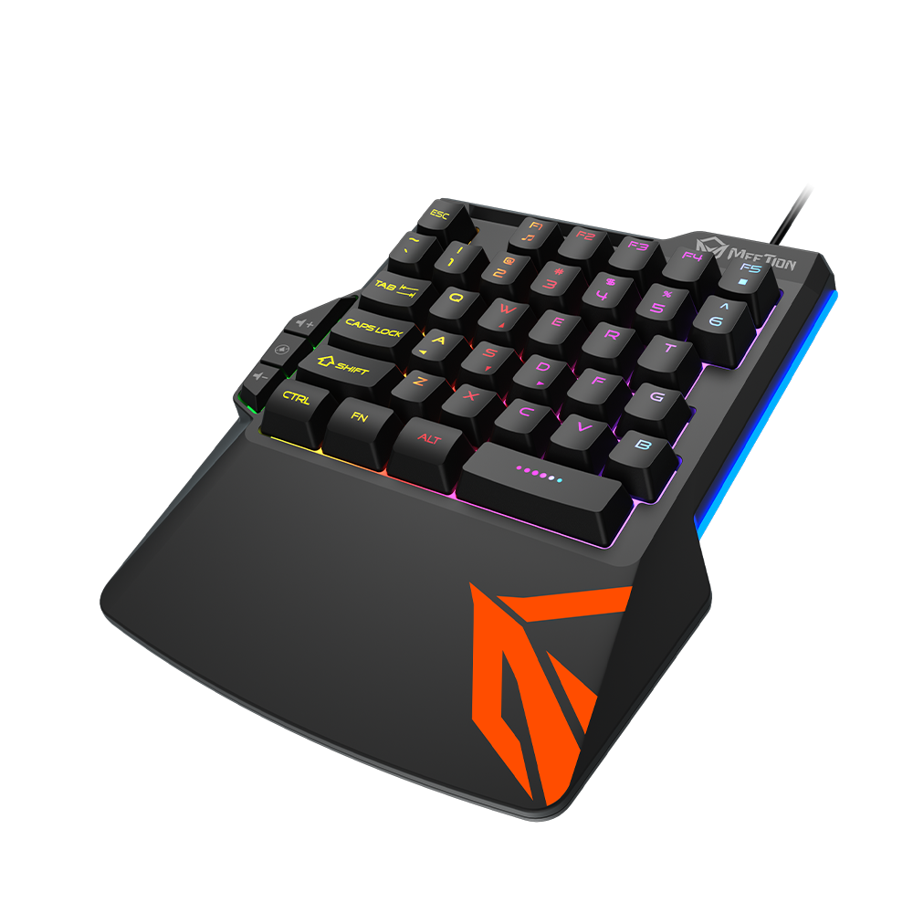 Meetion KB015 On-Hand Rainbow Gaming Keyboard - USB / LED / Black