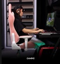 Meetion MT-CHR16 Gaming Chair - White / Pink