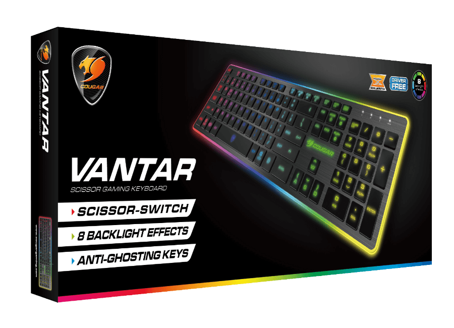 Cougar Vantar Gaming Keyboard / Spanish / USB / Black