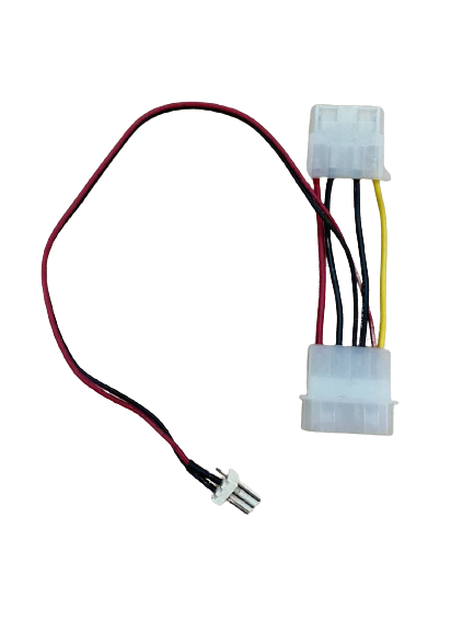 Generic Cable Adapter for Cooling Fan - 12V Molex to 3Pins
