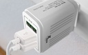 Xtech XTC-203 3-USB Wall Charger - 110-220VAC / 3.1A