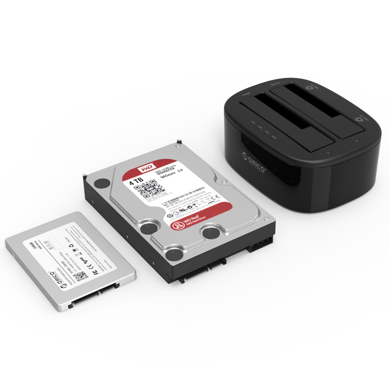 ORICO 6228US3-C 2-Bay Offline Clone Hard Drive Dock - 3.5&quot; &amp; 2.5&quot; / USB3.0 / Black