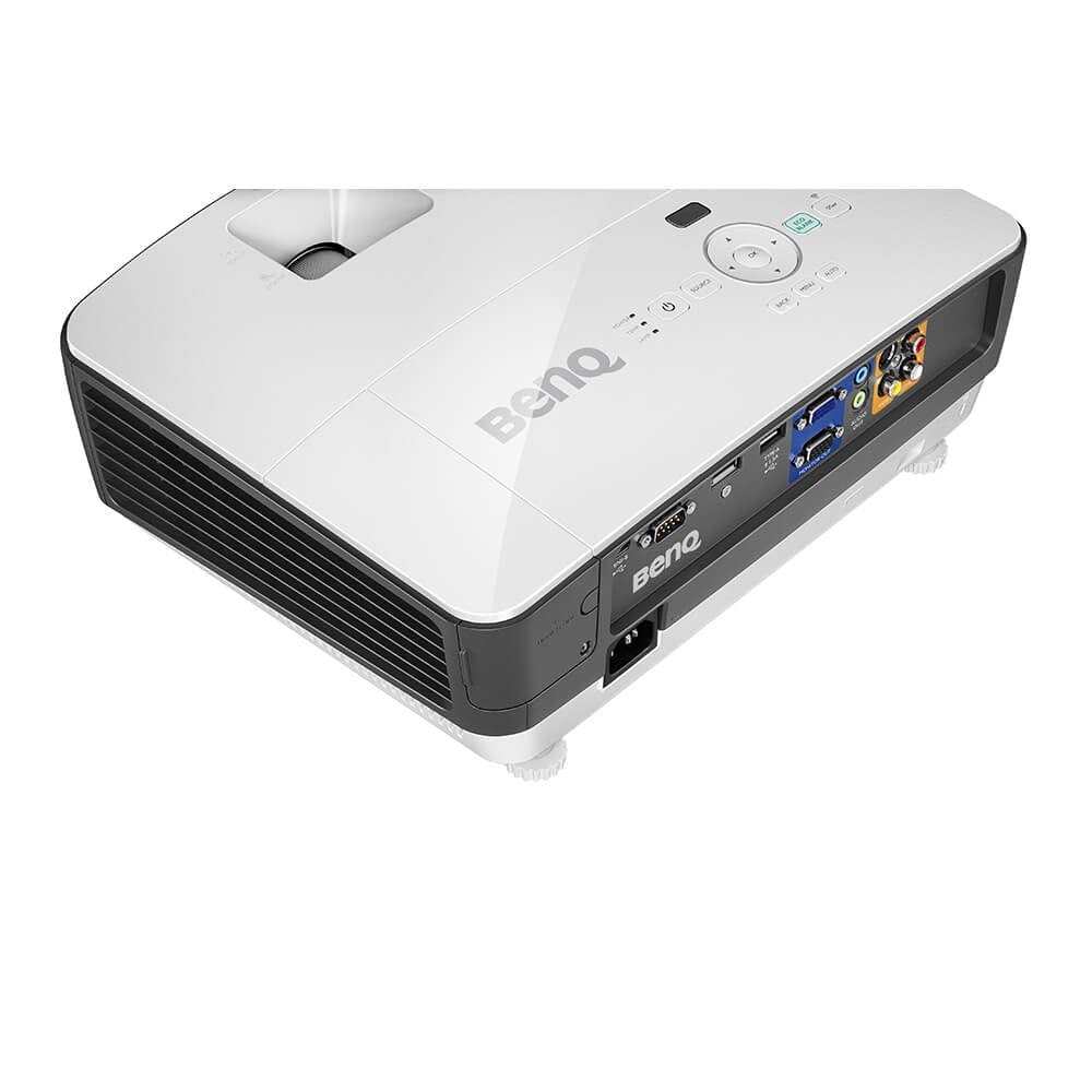 BenQ MX704 Projector - 4000 ANSI Lumen, XGA 1024*768, Contrast 13,000:1, HDMI+VGA+RCA, Lan, USB, RS232, 3.5mm Audio, Whisper Quiet 31dB / White