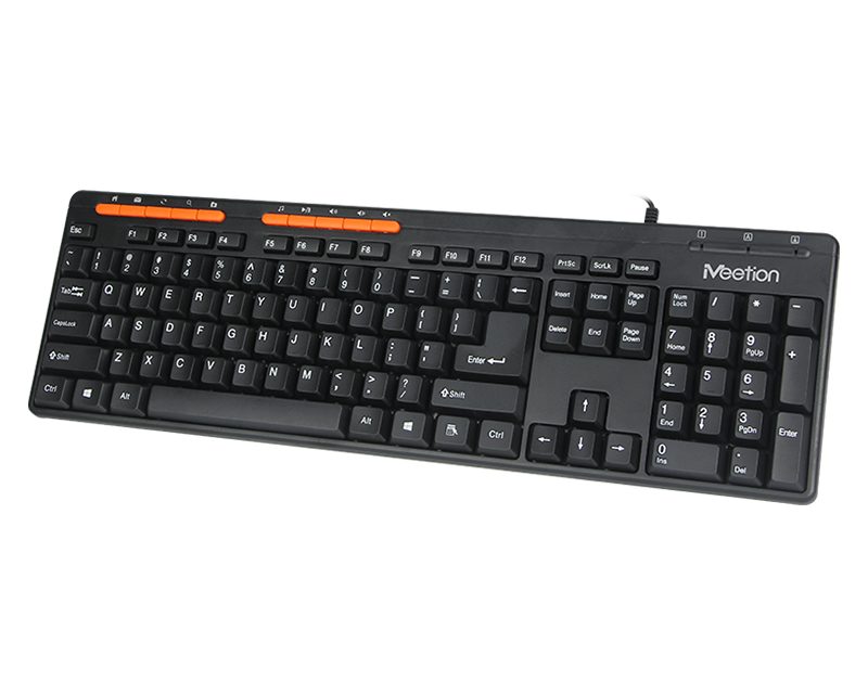 Meetion K600M USB Multimedia Keyboard - Black