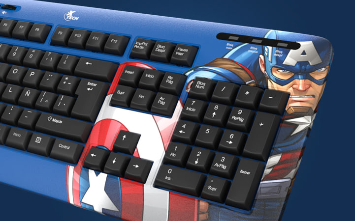 Xtech Marvel Captain America USB Keyboard- Avenger Edition  (copy)
