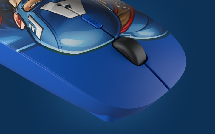 Xtech Marvel Captain America - Mouse / USB / Especial Edition / Blue