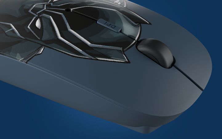 Xtech Marvel Black Panther - Mouse / USB / Especial Edition / Black
