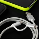 KLIP KAC-210BK - 2 in 1 Micro-Usb Cable with Lightning Connector - Black
