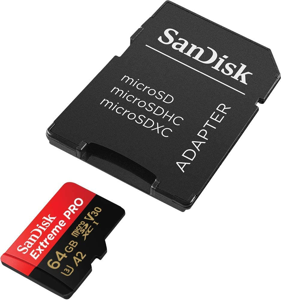 Sandisk Extreme Pro - MicroSDXC Memory 128GB / UHS-I U3 / Class10 / With Adapter  