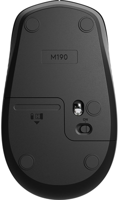 Logitech 910-005902 Wireless Mouse M190 / 2.4GHz / Black 