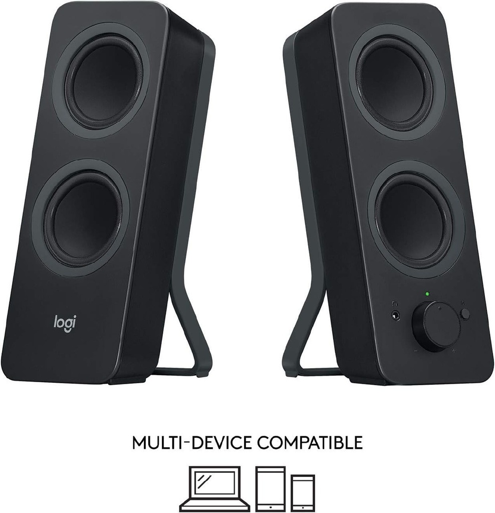 Logitech Z207 - Stereo Speakers / Bluetooth / 3.5mm / Black 