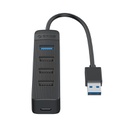 ORICO TWU32-4A- 4 Port USB Hub + TYPE C  / Black