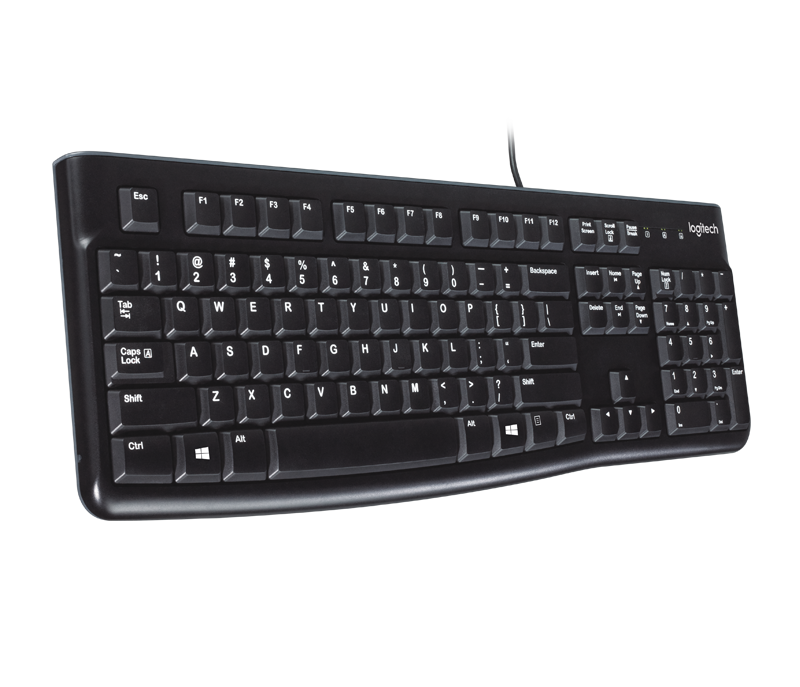 Logitech 920-004422 Ergonomic Keyboard K120 / USB / Spanish / Black