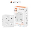 Nexxt NHP-T615 Surge Protector Quadruple / Wifi / 2* USB C / White 