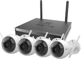 Ezviz Kit X5S NVR Inalambrico de 4-Puertos + 4 Cámaras H3C  / HDMI, VGA  /
