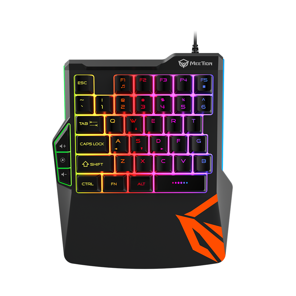 Meetion KB015 Teclado Reducido de Gaming - USB / Rainbow LED / Negro