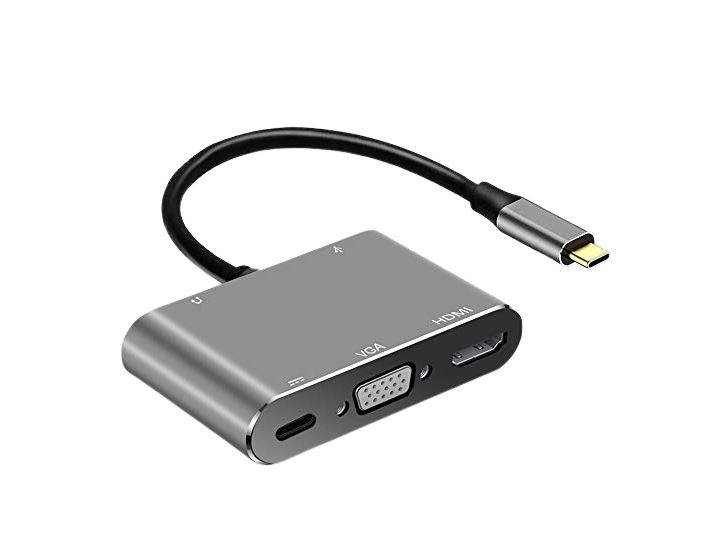 Generic AD-016 Type C 5-in-1 Adapter - HDMI / VGA / USB3.0 / AUDIO / PD