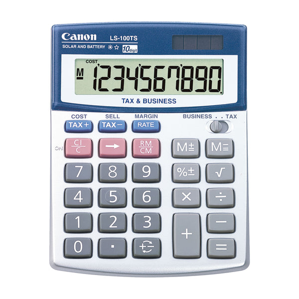 Canon LS-100TS Calculadoras de Escritorio / LCD / 10 Dígitos / Gris