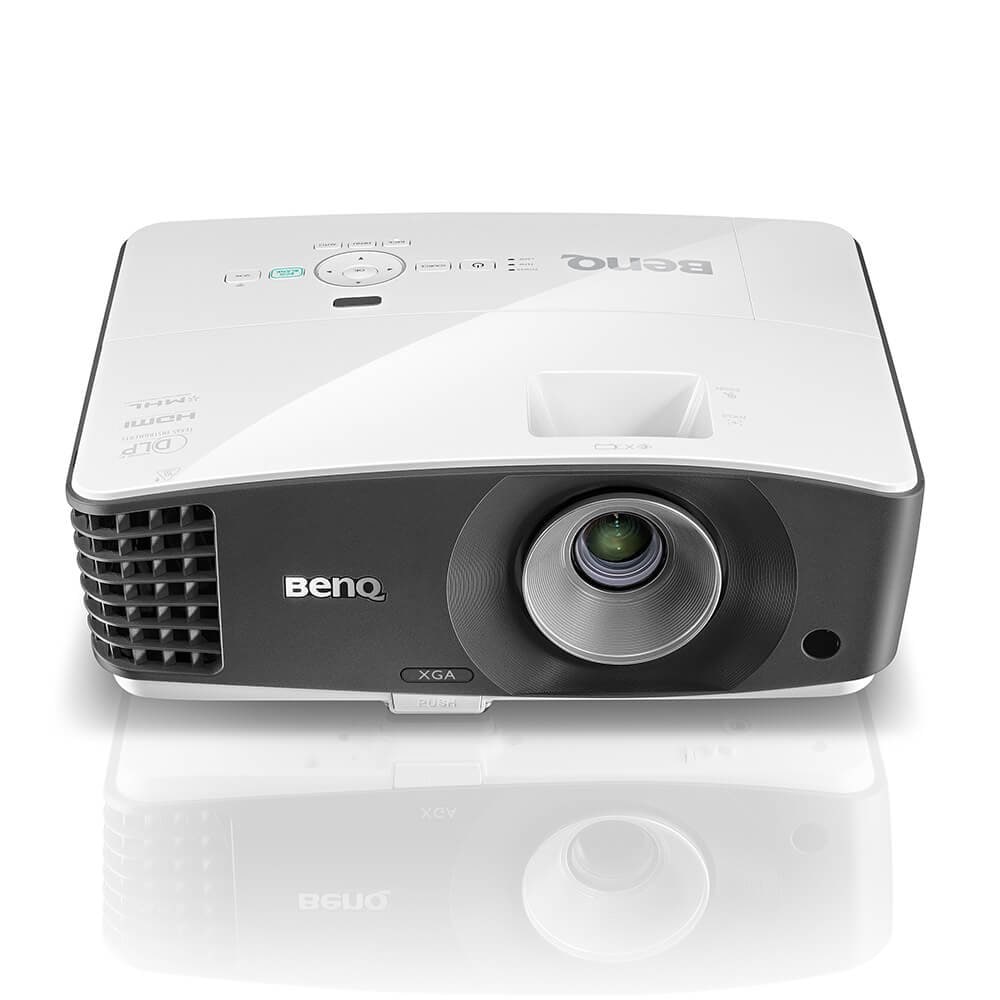 BenQ MX704 Proyector - 4000 ANSI Lumen, XGA 1024*768, Contraste 13,000:1, HDMI+VGA+RCA, Lan, USB, RS232, 3.5mm Audio, Nivel de Ruido Whisper Quiet 31dB / Blanco