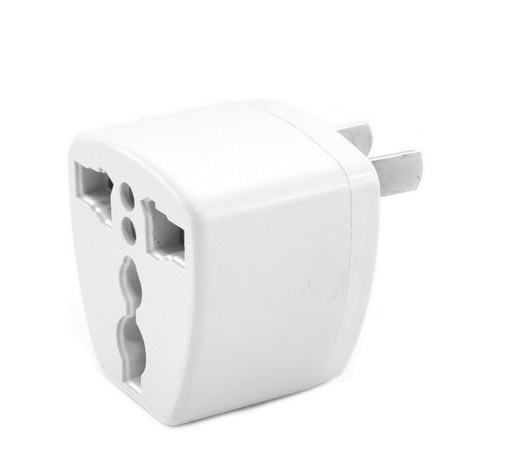 Generic Universal Adapter European to American 3 to 2  Pin / White