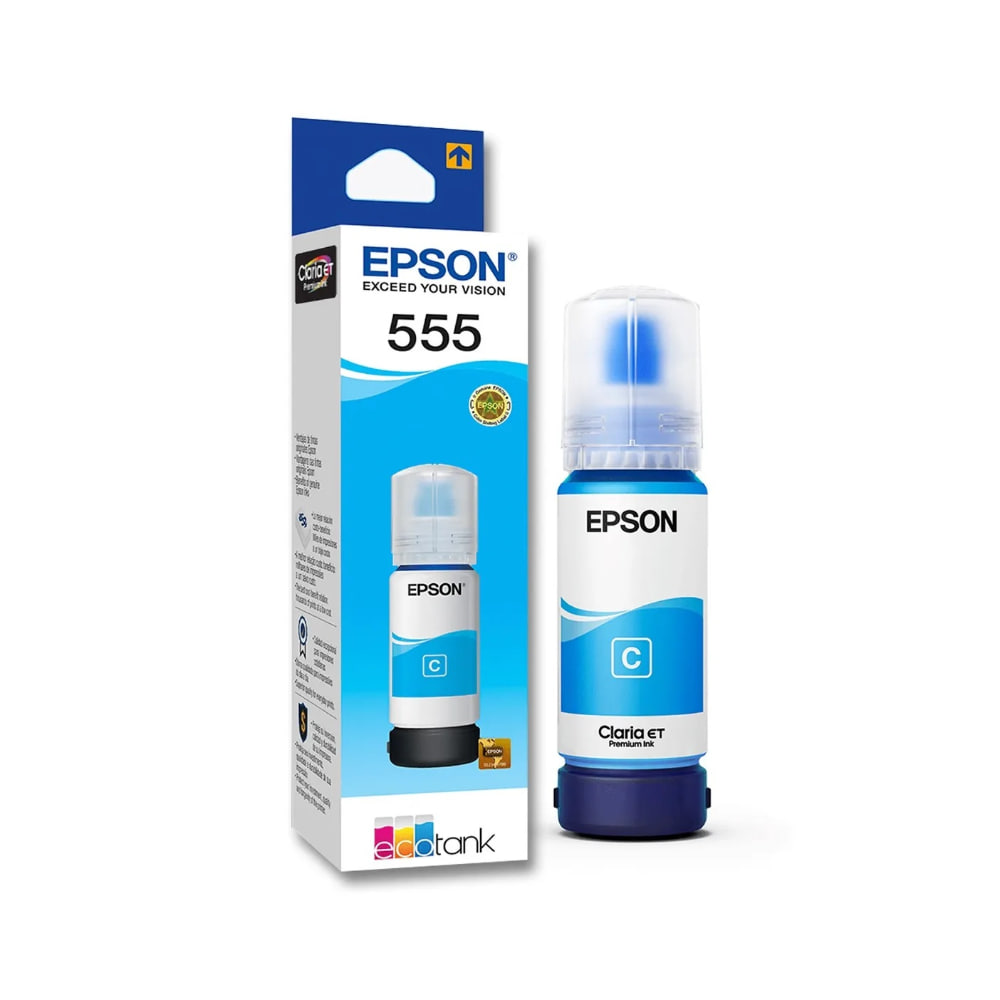 Epson T555-AL Ink Bottle - Cyan