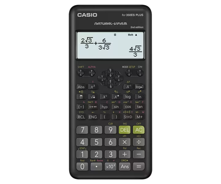 Casio Fx-350ES Plus 2da Ediciòn - Calculadora Científica / 252 Funciones / Negro