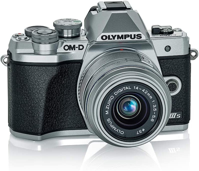 Olympus OM-D E-M10 Mark IIIs Cámara Digital Profesional - 16MP, Video 4K, Estabilizdor de Imagen, Viewfinder Electrónico, Lente 14-42