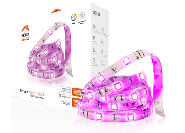 Nexxt NHB-S611 - Kit de cinta de luces LED inteligente / 5M / RGB / 110V 