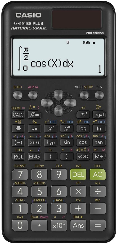 Casio Fx-991ES Plus - Calculadora Cientifica / 417 Funciones / Negro