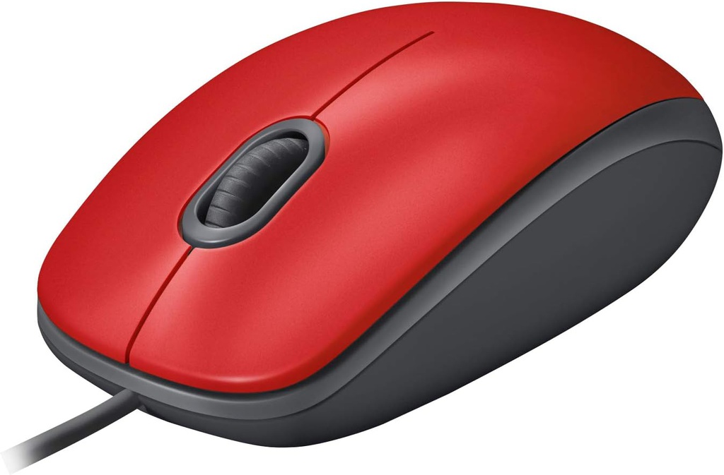 Logitech 910-006755 Ratón Óptico M110 Silent / Conexión USB / Rojo