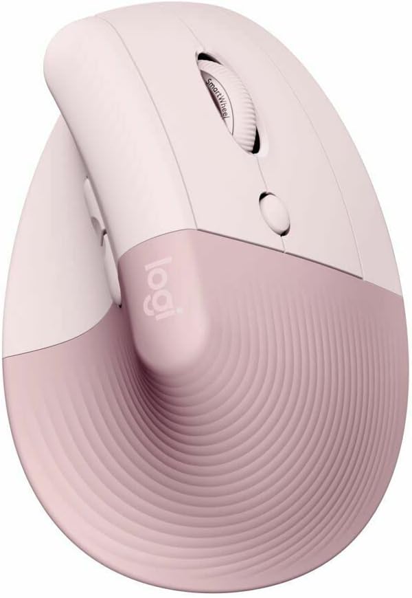 Logitech Lift Vertical Wireless Mouse/ Ergonómico / 2.4GHz / Pink