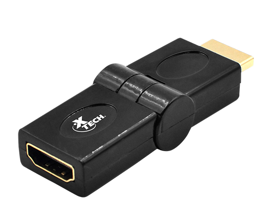 XTech XTC-347 - Adapter HDMI Male  to HDMI Female / Adjustable Angle / Black