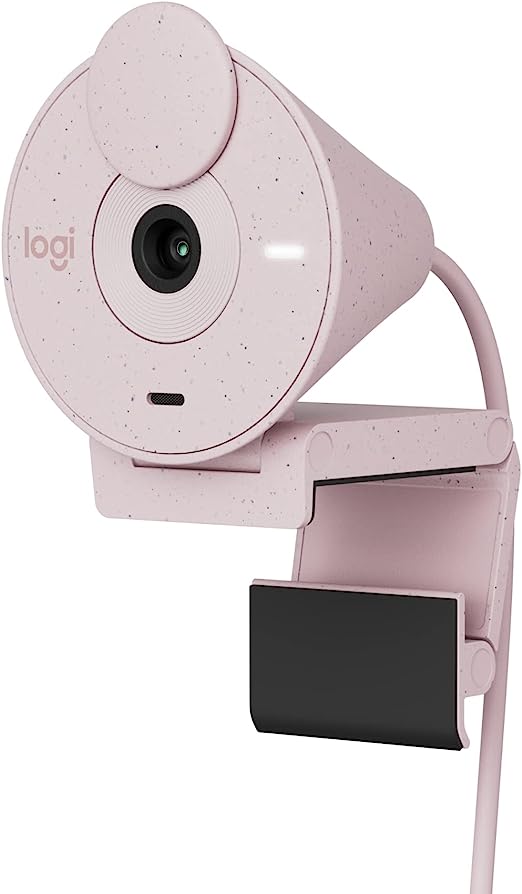 Logitech Brio 300 - HD Webcam / 1080p HD / Rosado