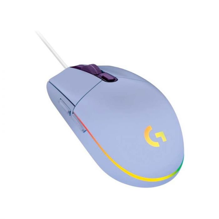 Logitech G203 - LightSync Mouse Inalámbrico para Videojuegos / USB / RGB / Lila