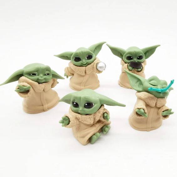 Figura de Baby Yoda  (Grogu)  Diseño Variados 6 cm 