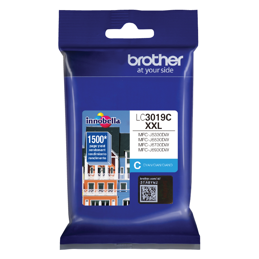 Brother LC3019C XXL Ink cartridge - Cian - Cartucho de tinta para MFC-J5330DW / J6530DW / J6730DW / J6930DW