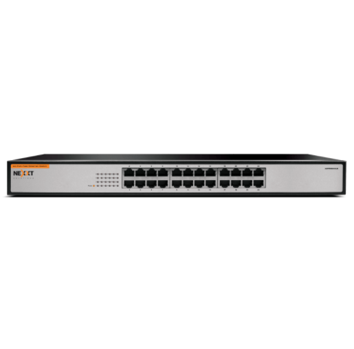 Nexxt NAXOS2400R - Switch 24 Puertos / Fast Ethernet / Negro