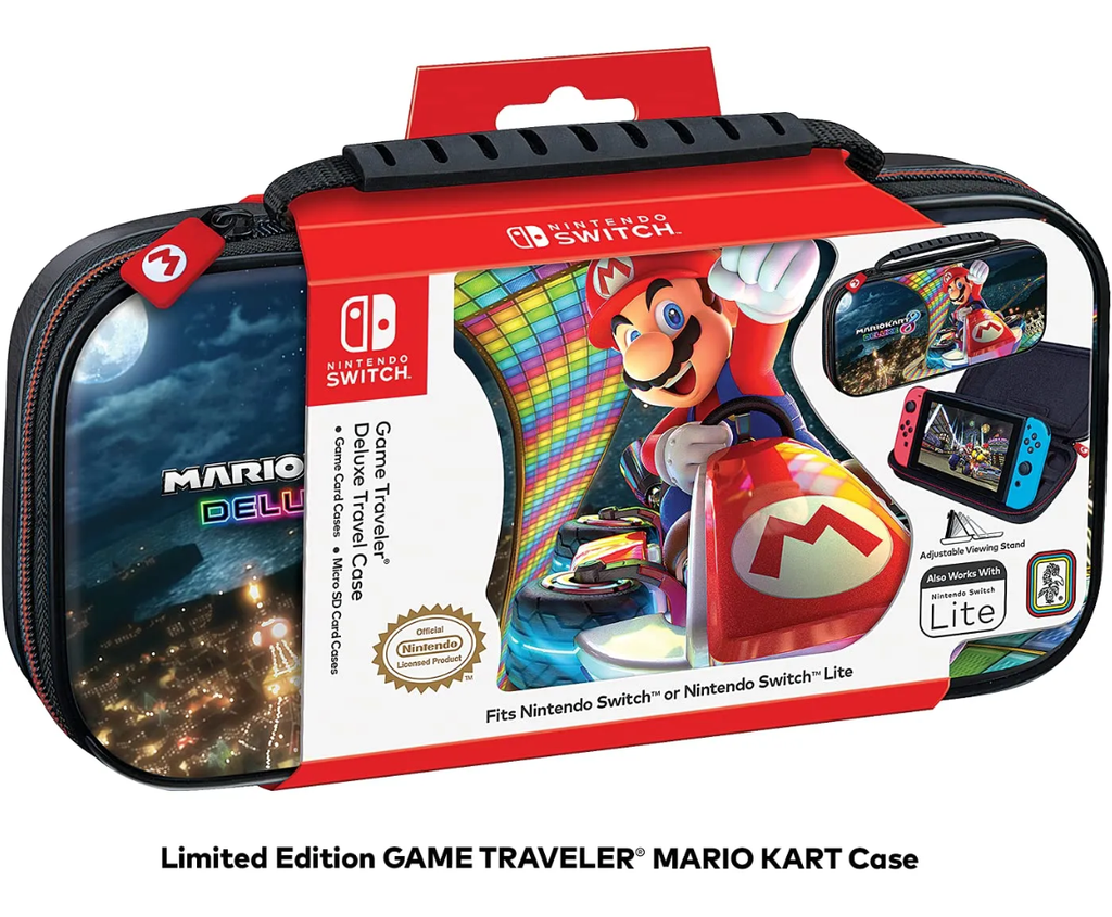 Nintendo Switch Mario Kart Estuche Viajero de lujo para Switch - Negro