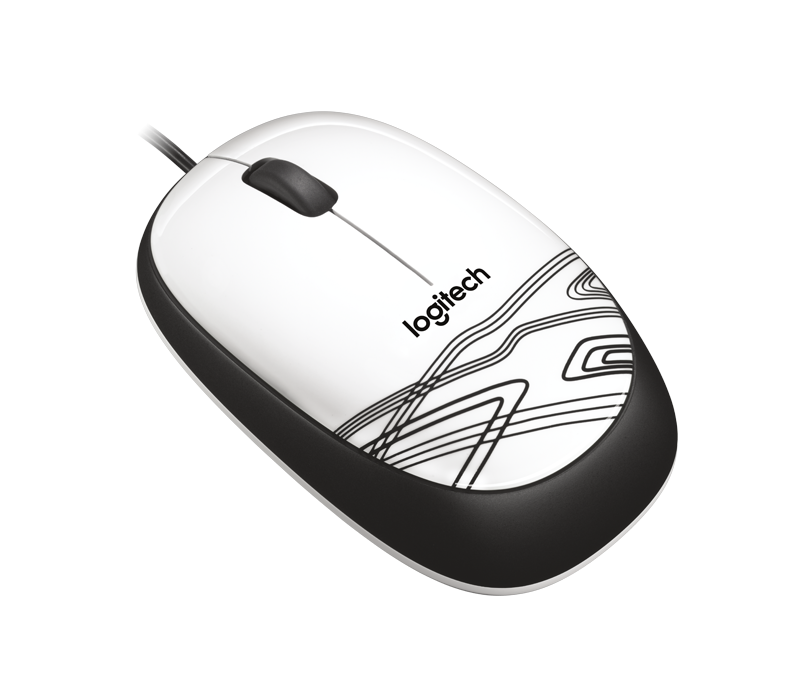 Logitech 910-003138 - Wired Optical Mouse M105 / USB / White