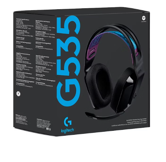 Logitech G535 Auriculares Inalámbricos para Juegos LightSpeed - Bluetooth / USB - Negro