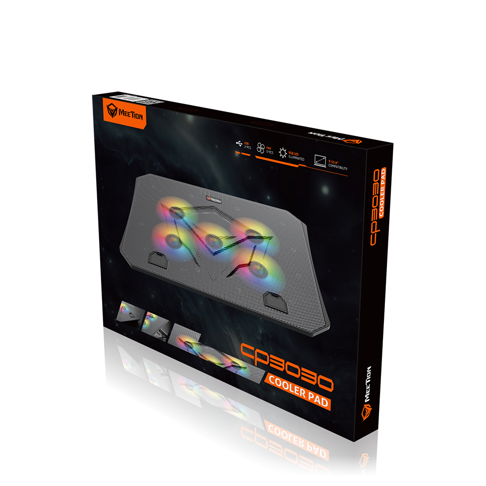 Meetion MT-CP-3030 Cooling Pad para Laptop Gaming - 5*Abanico