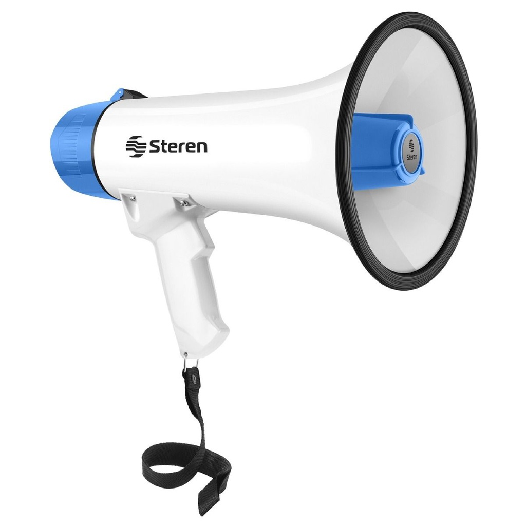 Steren MG-255 Megáfono con Grabador de Voz y Batería Recargable - 25W