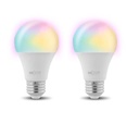 Nexxt NHB-C1102PK - Bombillas LED Inteligente / 2PK / RGB / Wifi / 110V / Blanco