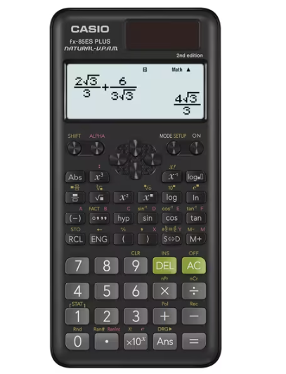 Casio Fx-85ES Plus Calculator / 252 Functios / Black