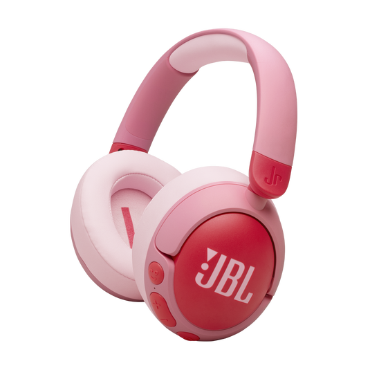 JBL JR470NC BT Auriculares - Sonido seguro para niños, hasta 50 horas, Cancelación de Ruido Activo / Rosado