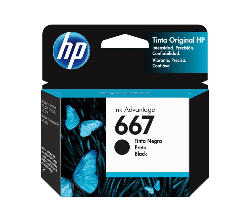 HP 667 Black Ink Cartridge