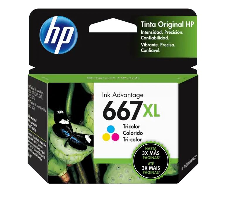 HP 667XL Tricolor Ink Cartridge
